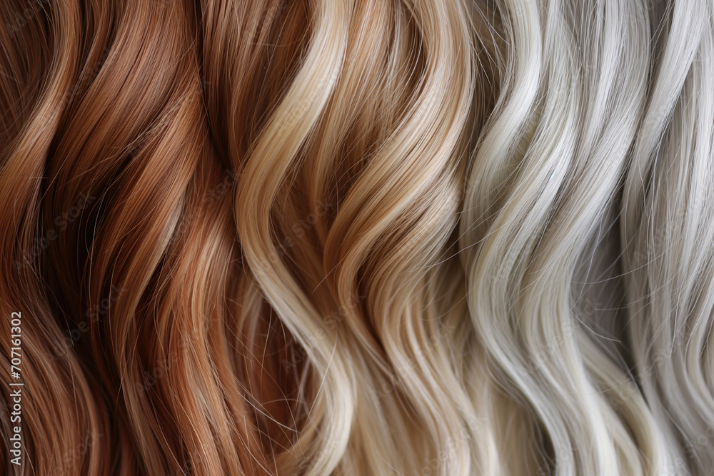 Blonde Hair Color Palette With Different Shades Of Hair Colors