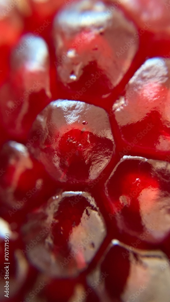 macro photography of pomegranate seeds. selective focus macro photography of pomegranate seeds. selective focus