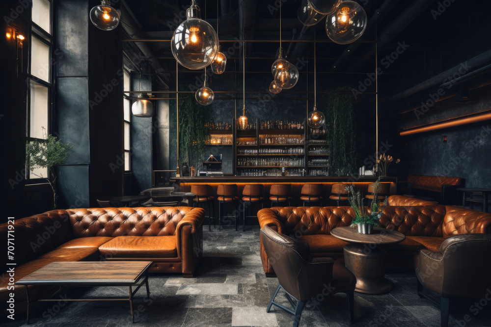 Modern Lounge Haven: Small Bar, Big Personality