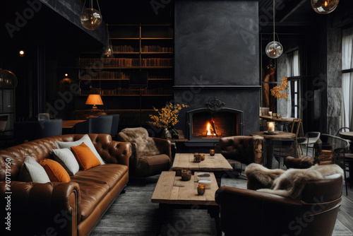 Contemporary Coziness: Gray Sofas in Stylish Surroundings © Luba