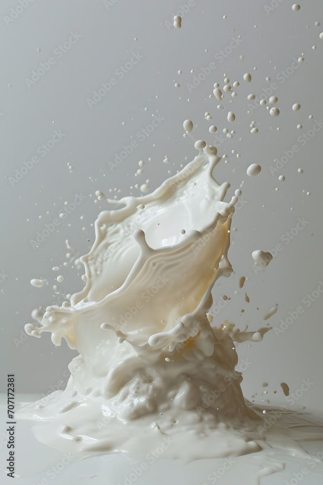 Milk splash isolated on white background Milk splash isolated on white background