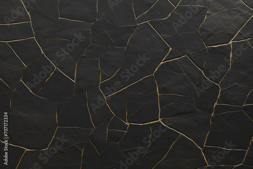 Contemporary Stone Texture with Gold Infused Grout photo