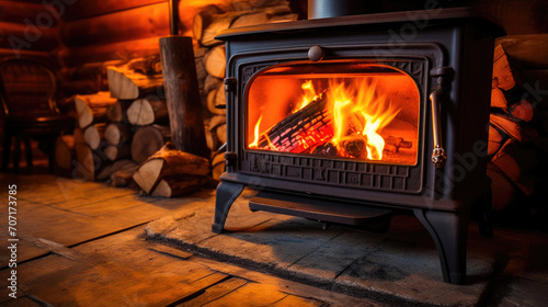 Countryside Comfort  Wood Stove Radiance