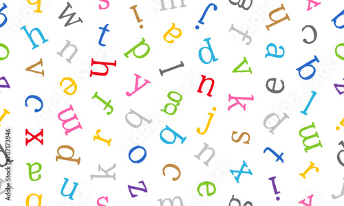 アルファベットの小文字パターン背景