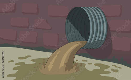 Emission of harmful products in water