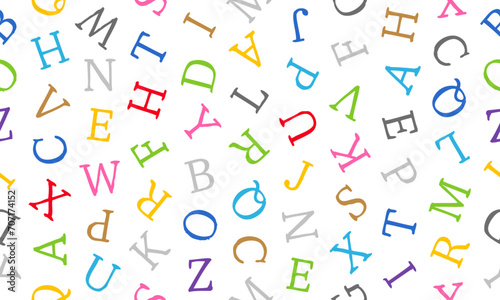 アルファベットの大文字パターン背景