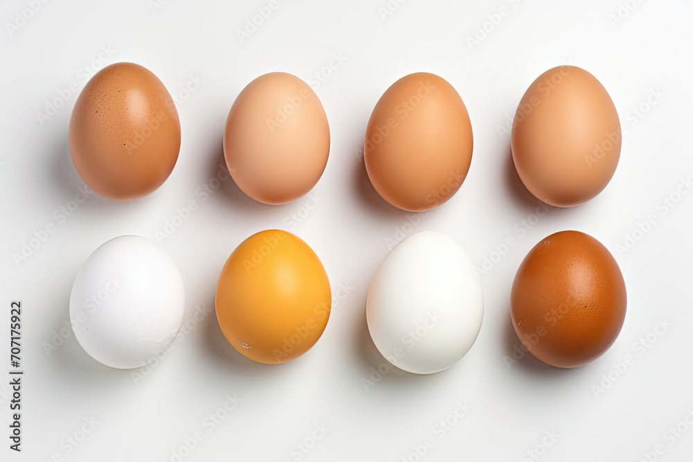 Group of Eggs Sitting Neatly in a Row Group of Eggs Sitting Neatly in a Row