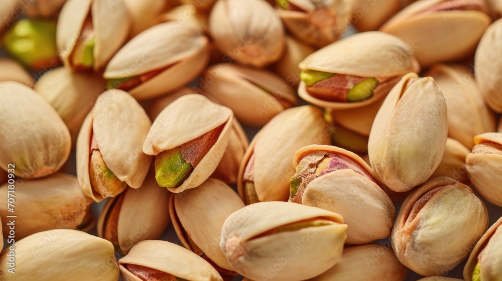 Nature's Bounty: Roasted and Open Pistachios with Organic Texture Nature's Bounty: Roasted and Open Pistachios with Organic Texture