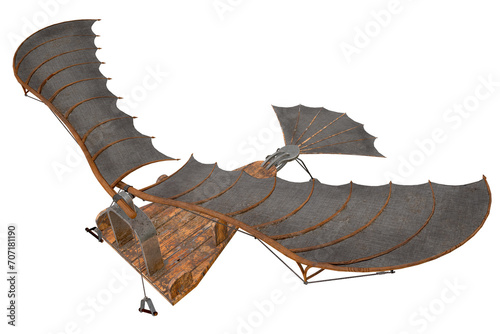 Leonardo do Vinci's macholet, airplane, flying machine - a great invention
