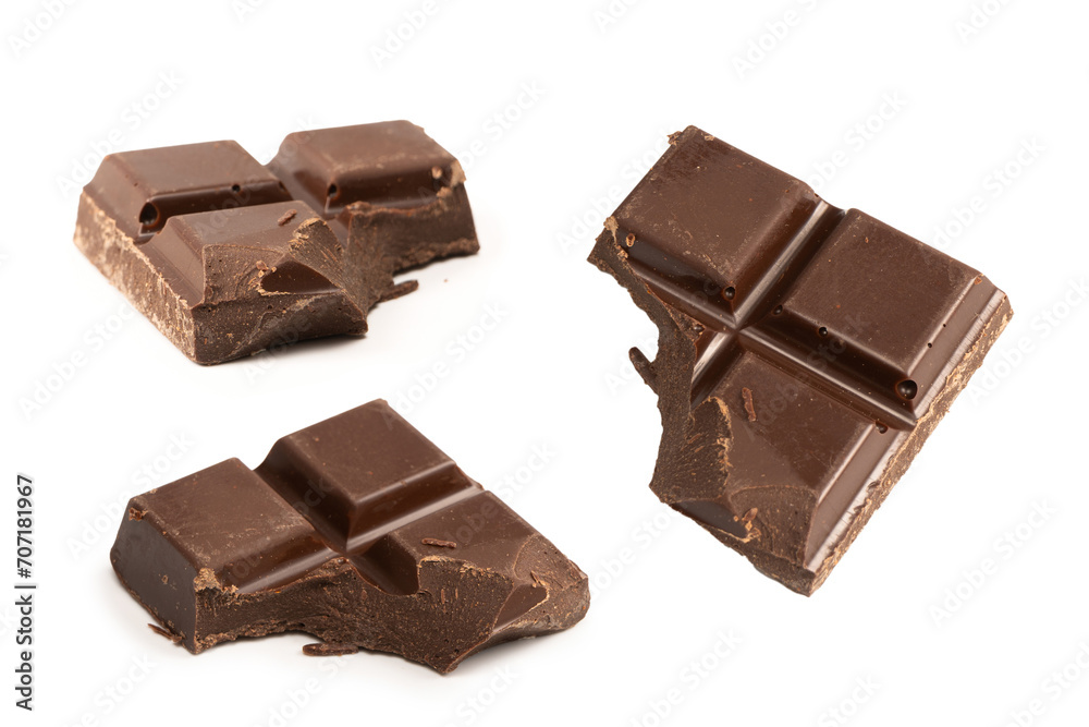 A chocolate bar isolated on white background. A chocolate bar isolated on white background.