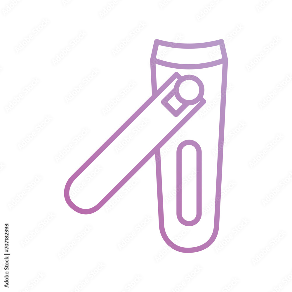 nail clipper icon with white background vector stock illustration nail clipper icon with white background vector stock illustration