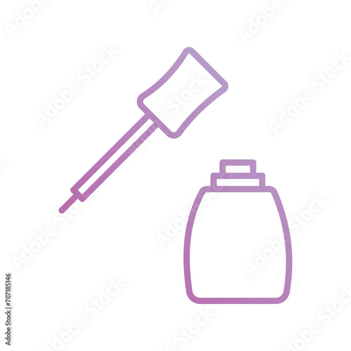 eyeliner icon with white background vector stock illustration