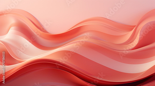 A vibrant coral pink abstract background with dynamic shapes and energetic vibes. © ASMAT