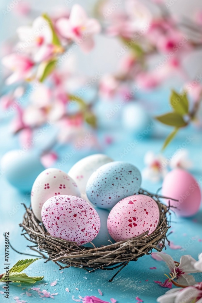 top view copy space easter background. top view copy space easter background.