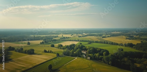 panoramic aerial shots of the french countryside.