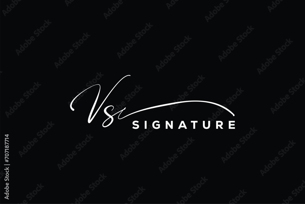 VS initials Handwriting signature logo. VS Hand drawn Calligraphy lettering Vector. VS letter real estate, beauty, photography letter logo design.