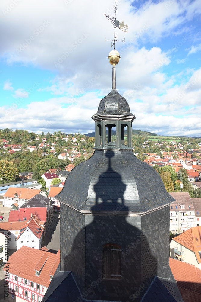 Blick von der Kirche St. Georg in Schmalkalden