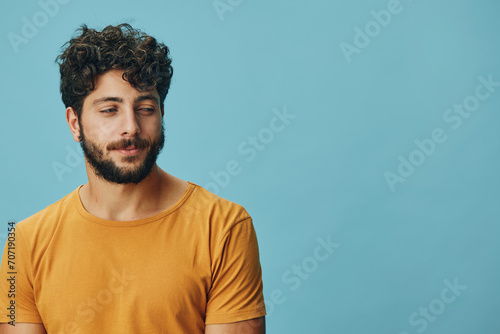 Face man background portrait guy adult person young sad