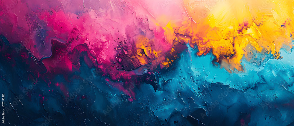 A vibrant display of abstract modern art, blending bold strokes of blue and pink acrylic paint to create a stunning burst of color and energy A vibrant display of abstract modern art, blending bold strokes of blue and pink acrylic paint to create a stunning burst of color and energy