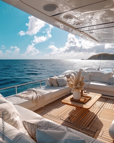 Vacation on a yacht © Simone