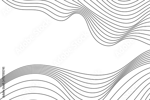 Wave Lines Pattern Abstract Background. Vector Illustration. Backdrop. Wallpaper. Frame. Border
