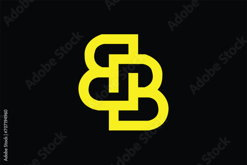 b + b logo design concept