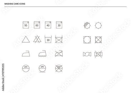 Washing Care Icons
