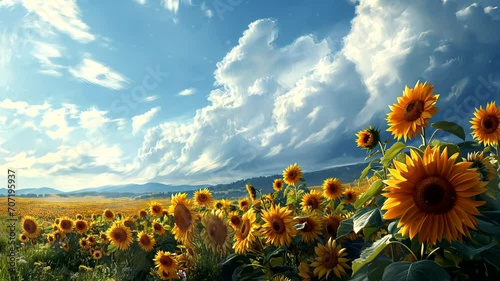 field of sunflowers