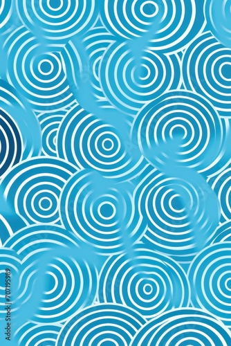 Sky blue repeated circle pattern