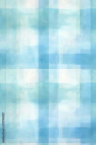 Sky blue vintage checkered watercolor background.