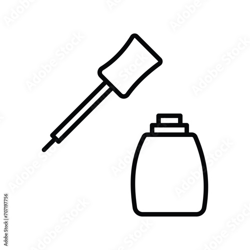 eyeliner icon with white background vector stock illustration