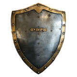 Protective shield, cut out - stock png.