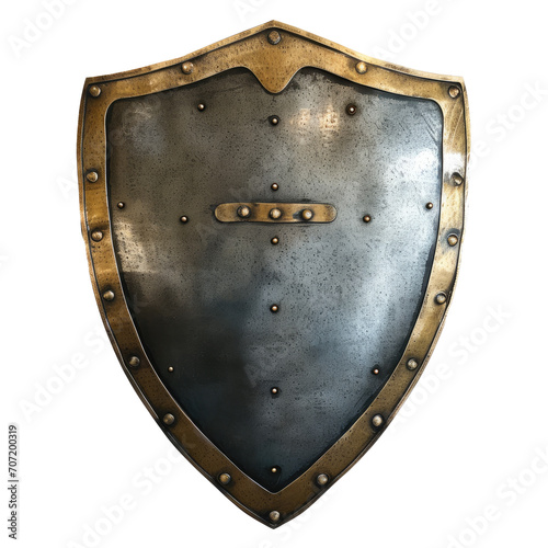 Protective shield, cut out - stock png.