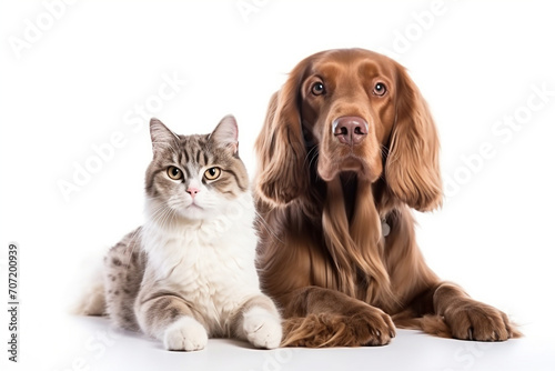 Dog and cat together