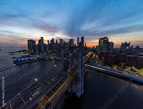 Sunset in Brooklyn Bridge 
