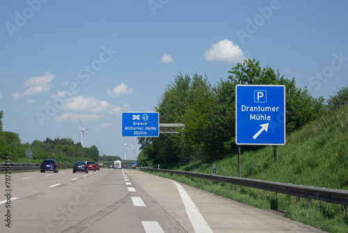 Hinweisschild A1, Dreieck Ahlhorner Heide in Richtung Bremen © hkama