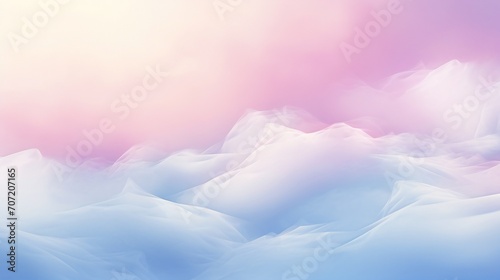 Soft clouds seamlessly blend in a pastel sky  setting the stage for a serene atmosphere