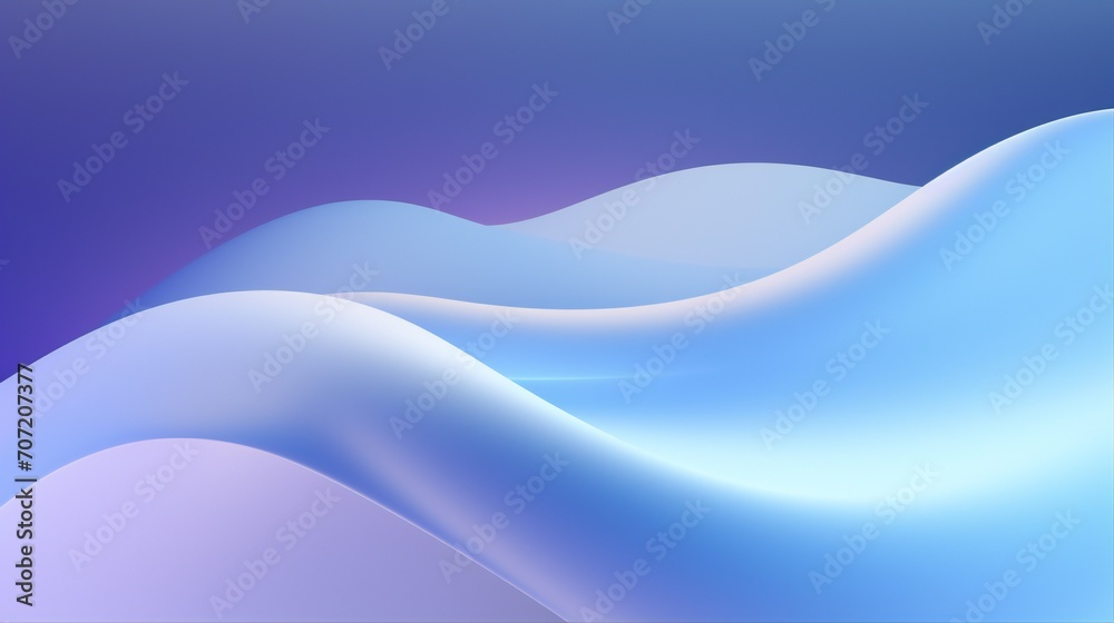 Obraz premium Soft moonlight casts a tranquil glow on top-view 3D waves, creating a calming nocturnal seascape