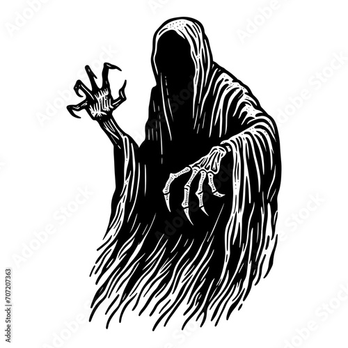 creepy grim reaper sketch
