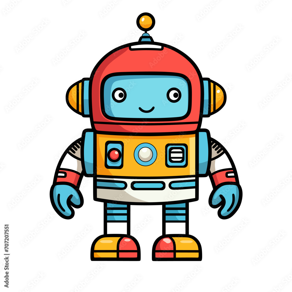 cartoon robot