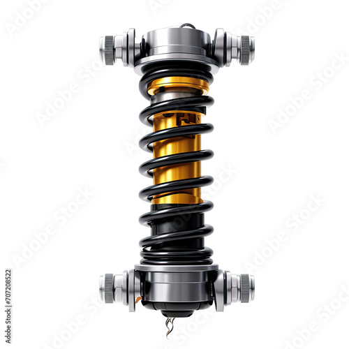 Shock absorbers isolated on transparent background photo