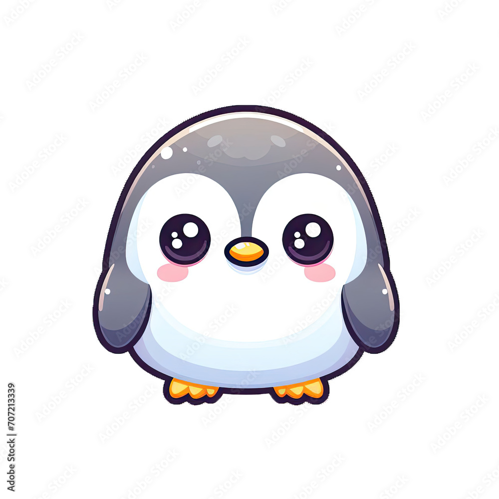 Generative AI Cute Little Penguin Sticker, cute little baby penguin sticker, Adorable little penguin stickers, Little penguin Sticker, funny penguin stickers, adorable little penguin stickers