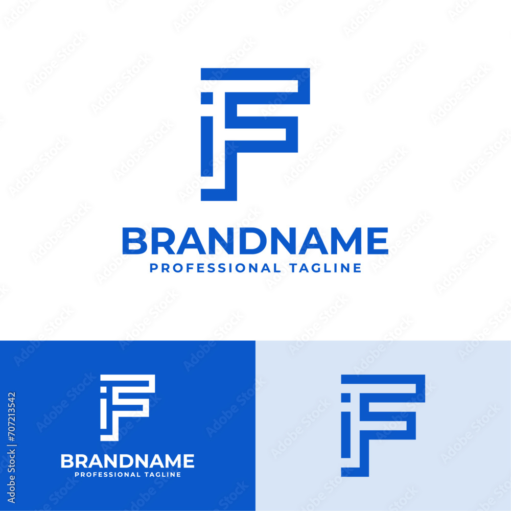 Letter FI Modern Logo, suitable for business with FI or IF initials Letter FI Modern Logo, suitable for business with FI or IF initials