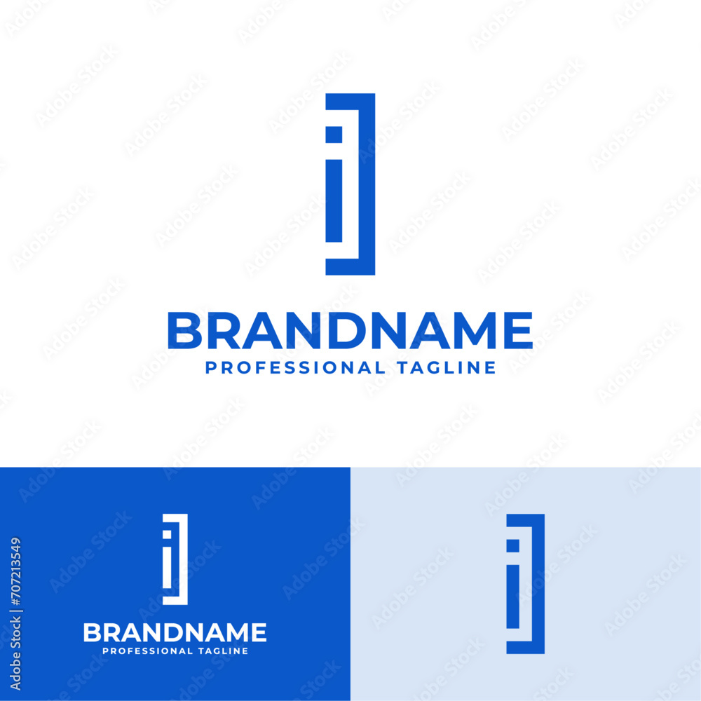 Letter II Modern Logo, suitable for business with II initials Letter II Modern Logo, suitable for business with II initials