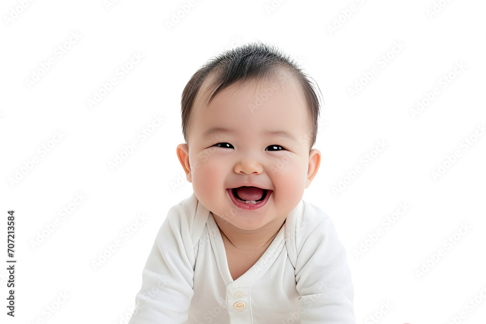 Portrait studio of young adorable baby with happy smile isolated on transparent background. Portrait studio of young adorable baby with happy smile isolated on transparent background.