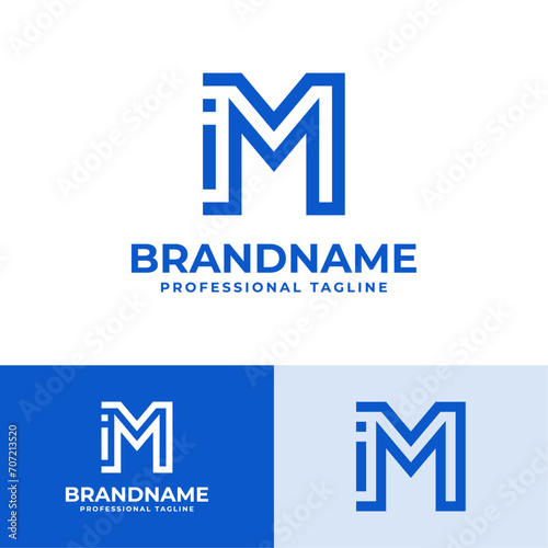 Letter MI Modern Logo, suitable for business with MI or IM initials
