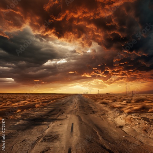 Closed Road at Stormy Sunset © Filippo Carlot