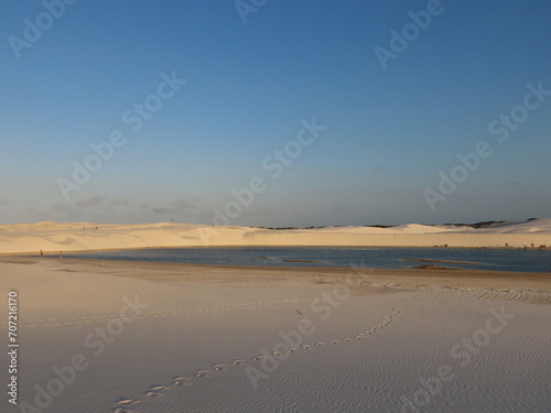 sand dunes at sunset