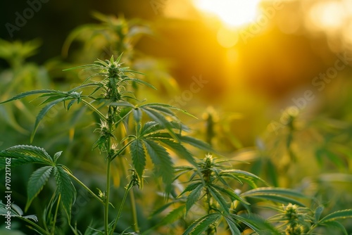 marijuana leaves cannabis plants a beautiful background 