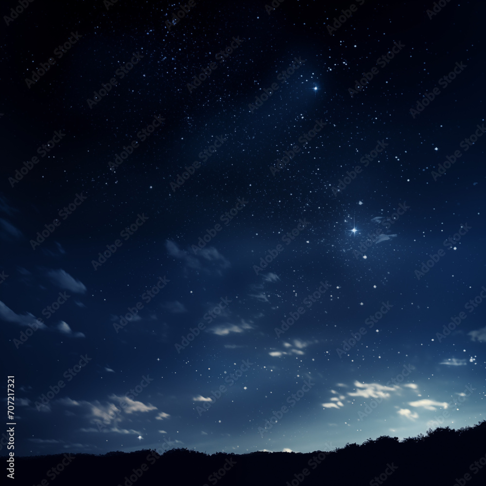 night sky with stars